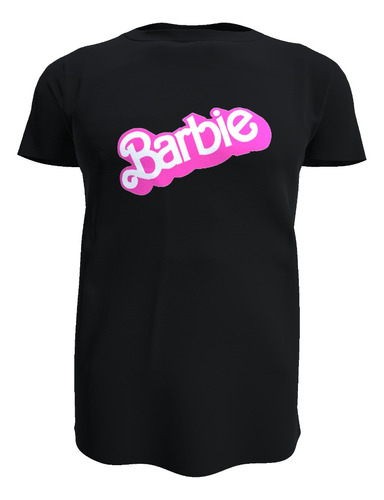 Polera Infantil Barbie, Pelicula, Logo 100% Algodón