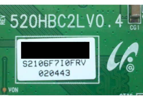 T-con Sony Lj94-02106f 520hbc2lv0.4 Kdl-52w300 (Usado)