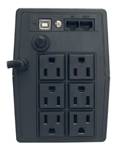 No Break 1000va 500w Con Regulador De Voltaje Vica Optima K Negro