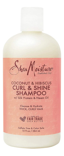Shea Moisture Shampoo Coconut Hibiscus · Curl & Shine Rizos