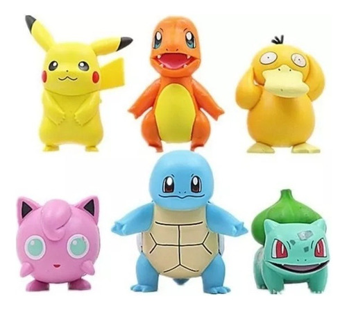 Figuras Anime Pokémon Pikachu Charmander Squirtle Bulbasaur 