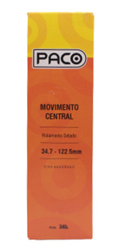 Imagem 3 de 3 de Movimento Central 34.7/122.5 Rolamento Selado C/ Parafusos