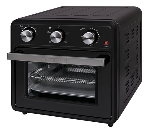 Forno De Bancada Air Fryer Com 22 Litros Fogatti Preto 110v
