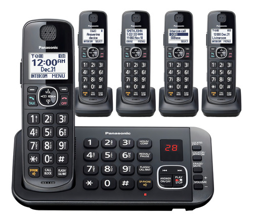 Panasonic Dect 6.0 Kx-tge645m Negro