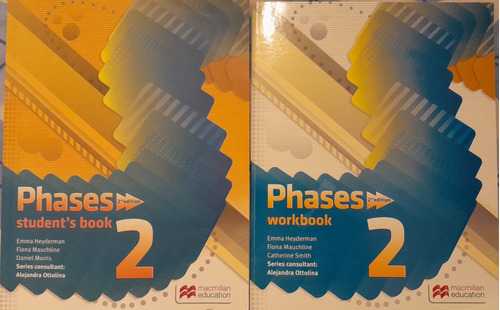 Libro Phases 2 Student's Book And Workbook.usado En Exc Est.