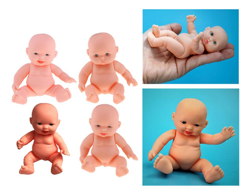 4 Uds Cuerpo Realista Reborns Bebé Muñeca Hecha A Mano Con