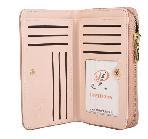Cartera Mujer Mediana Monedero Prettyzys Con Textura Suave