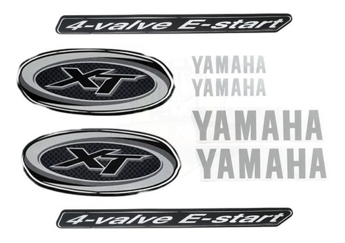 Jogo De Faixas Yamaha Xt 600 2003/2004 Preto Lbm