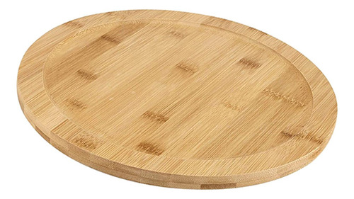 Plato Giratorio De Madera Para Presentación De Postres 25cm