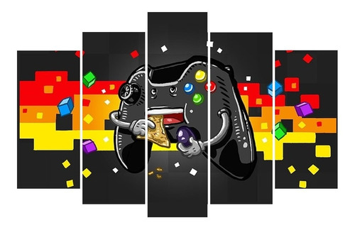 Cuadros Decorativos   Videojuego Playstation Triptico Gamer 