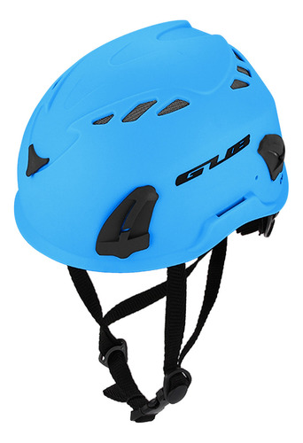 Casco De Seguridad C/linterna D/cabeza P/ciclismo, Escalada Color Azul Talla One Size
