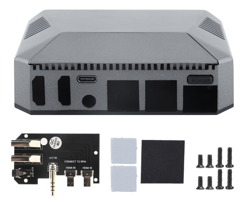 Accesorios De Ordenador Para Raspberry Pi 4b Case Mini Alumi