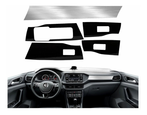 Kit Adesivo Aplique Painel Volkswagen T Cross T-cross Tcross