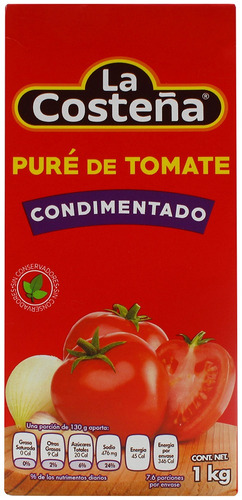 Puré De Tomate La Costeña Condimentado 1 Kg