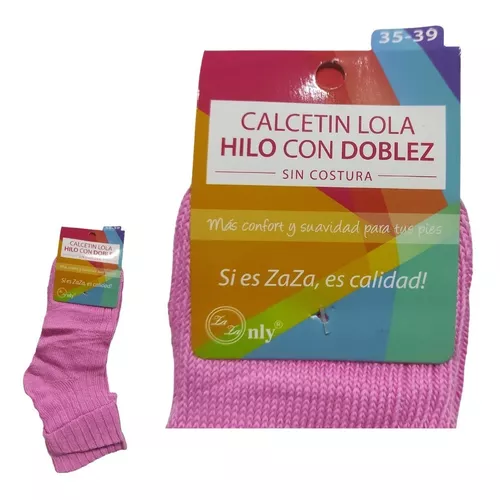 Ripley - 12 PARES CALCETINES DE HILO PARA MUJER - SIN COSTURAS