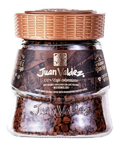 Cafe Colombiano Juan Valdez Liofilizado 50 Gramos