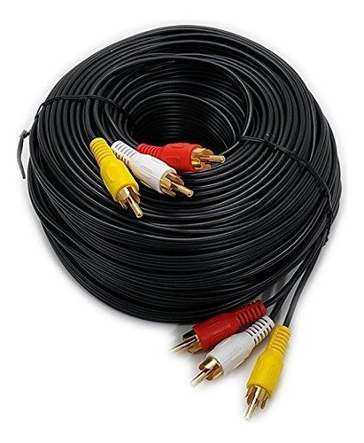 Cable De Audio Y Video Rca Bañado En Oro Mmx3 Por Imbaprice