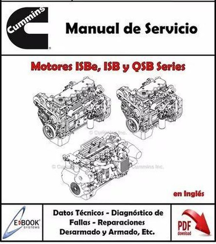 Manual Taller Motor Cummins Qsb Isb Isbe Original Y Completo