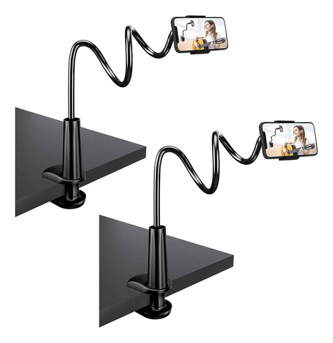 De Soporte Celular Brazo Flexible Ajustable Con Clip 2pcs