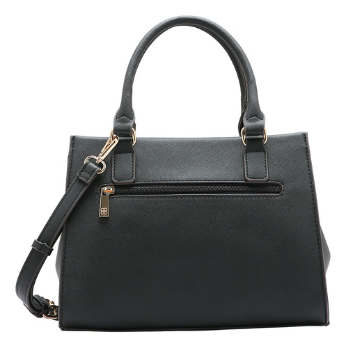 Bolsa Feminina Chenson Textura Clássica Pequena Alça Dupla Cor Preto