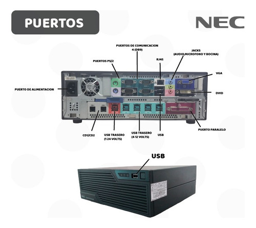Oferta Cpu Para Escritorio Nec G7 Core I3 Con 8gb Ram (Reacondicionado)