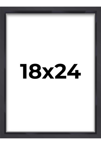 Marco De Exhibición Negro Shadow Box De 18x24 | 1 Profundida