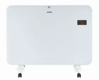 Calefactor Vitro Atma 1500w Bajo Consumo, Remoto + Display Color Blanco