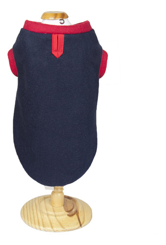 Agasalho De Inverno Marinho/vermelho Tamanho P Para Cachorro De Até 3kg