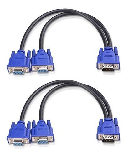 Cable Importa 2-pack Vga Splitter Cable (vga Y Splitter) P