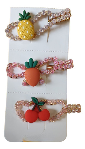 Pasador Accesorio Para Cabello Pinza 3 Piezas Para Dama