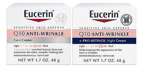 Pack De Crema Facial Eucerin Q10 Antiarrugas, Día Y Noche, 1