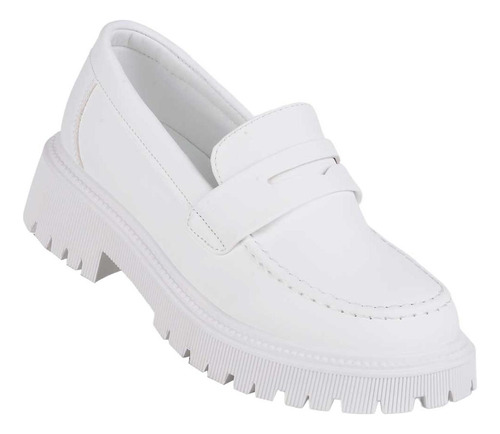 Zapato Casual Mujer Blanco Tacto Piel Via Urbana 06803917