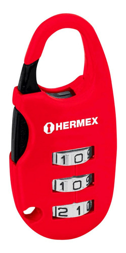 Candado Maletero Combinación 3 Dígitos Hermex 25mm Cma-3c