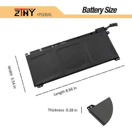 Zthy Pg06xl Batería De Repuesto Para Hp Omen 15-dh 15-dh1xxx