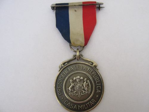 Medalla Presidente Republica Gral Pinochet Plata Año 1975