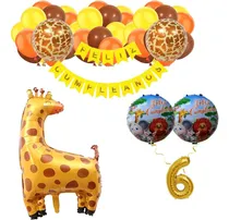 Comprar Pack De Globos De Animales De La Selva - Jirafa X 37 Unid. Animales De La Selva - Jirafa No. 6