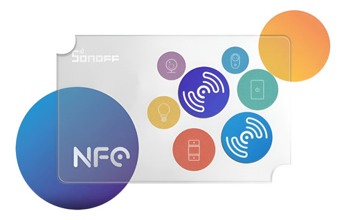 Sonoff Nfc Tag-2 X Chip Ntag215 540 Bytes Autoadhesivo