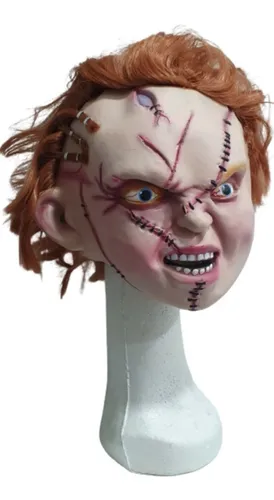 comprar Máscara De Chucky- Muñeco Maldito De Latéx C\u002F Pelo Halloween