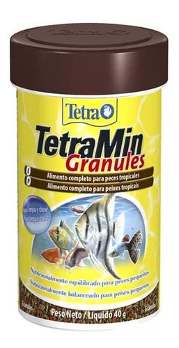 Raçao Para Peixes Tetra Min Granules 100ml 40g