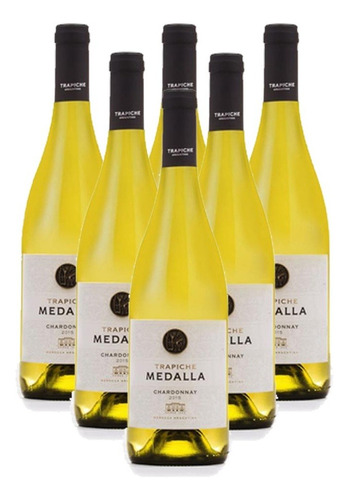 Vino Blanco Trapiche Medalla Chardonnay 750ml Caja X6