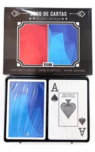 Jogo De Cartas Baralho Completo Paciência 21 Buraco Truco Poker