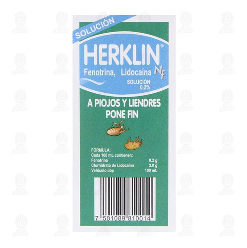 Herklin Solución Anti Piojos Y Liendres 60 Ml