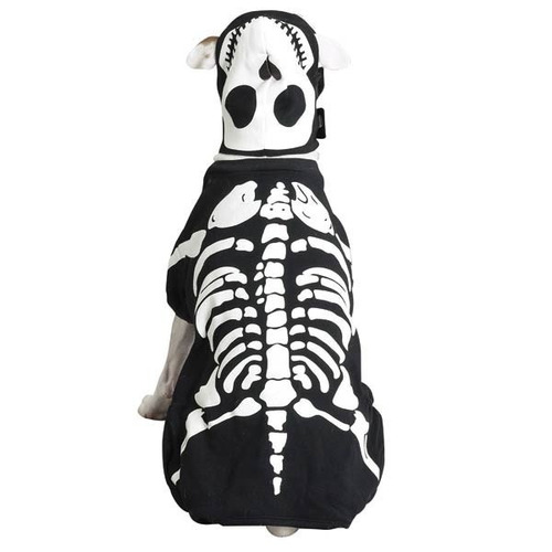 Disfraz Para Mascota Huesos Brillantes Para Halloween Talla