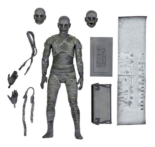 Figura em preto e branco da Neca Universal Monsters Ultimate Mummy