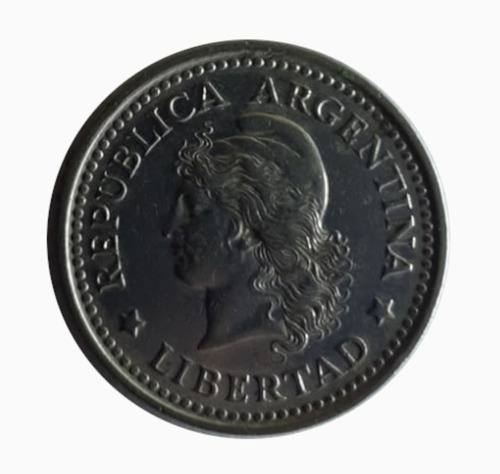 Moneda Argentina 1960 50 Centavos Sin Punto