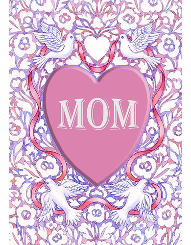 Toland Home Garden 1012190 Mom Heart Mothers Day Flag 28x40 