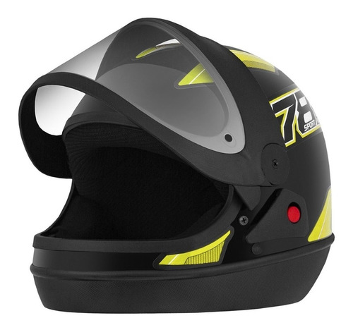 Capacete New Sport Preto/amrlo Tam 58 - Pro Tork Cap-742ptam