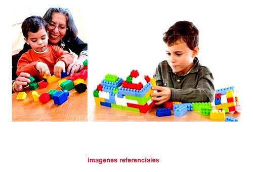 Juego Bloques Ladrillos 30 Piezas Grandes Encastrable