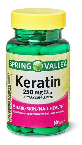 Keratin Keratina Hair Nails Skin 60 Tabletas