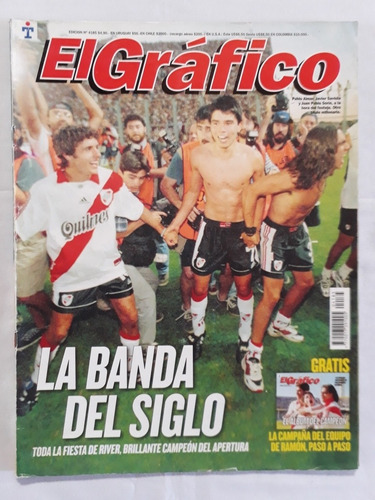 Revista El Grafico N° 4185 River Campeon Apertura 99
